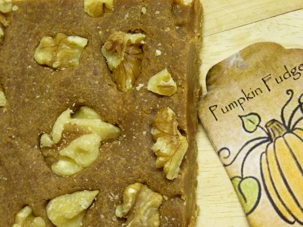 Pumpkin Fudge. Photo by DoubletheGarlic