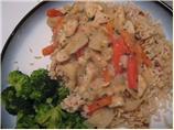 Chicken With Fennel and Red Peppers