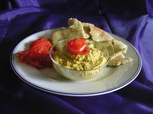 Spicy Orange Hummus. Photo by Mrs Goodall