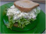 Warm Egg Salad on Whole Wheat Toast