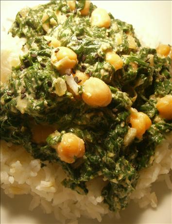 Spinach and Chickpea Ragout. Photo by tigerduck