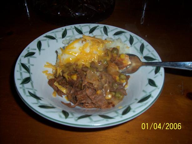 Venison ( or Ground Beef) & Potato Casserole. Photo by Jellyqueen