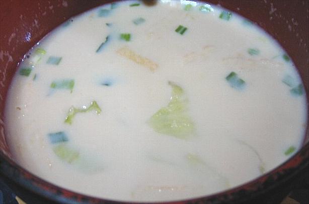 Soy, Soy, Soy Soup. Photo by T. Washoi