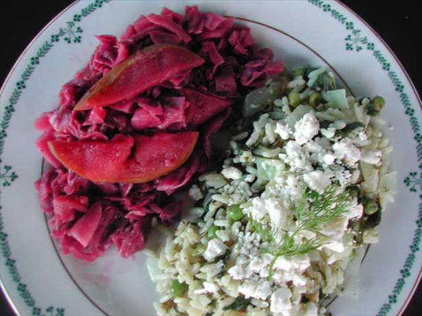 Braised Red Cabbage and Apples. Photo by Kumquat the Cat's friend