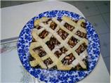 Apple Raspberry Lattice Cake. Photo by C.C