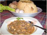 Mushroom Bourguignonne in a Whole Pumpkin