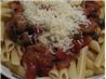 Easy Olive and Mushroom Pasta Saute. Recipe by Kittencalskitchen