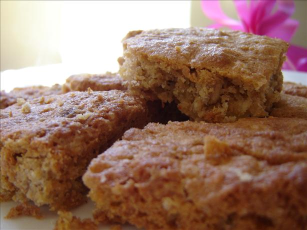 Chocolate Oat Blondies. Photo by Midge_