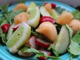 Cucumber Melon Salad With Raspberry Vinegar