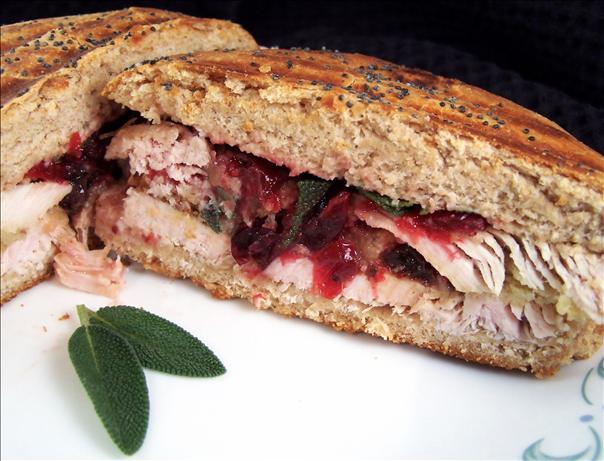 Turkey/ Cranberry/ Dressing Panini. Photo by PaulaG