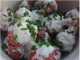 New Potatoes With Fresh Horseradish Sauce (Vegan)
