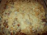 Spaghetti Bake With Meat Sauce & 3 Cheeses