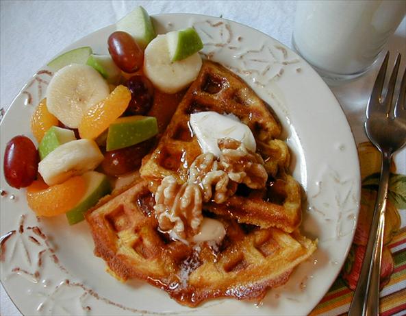 Pumpkin Waffles. Photo by ms_bold
