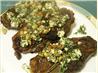 Pan-Seared Lamb Chops With Mint over Greens. Recipe by Cookgirl