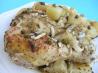 Greek-Style Roasted Chicken Legs, Potatoes and Capers. Recipe by Kittencalskitchen