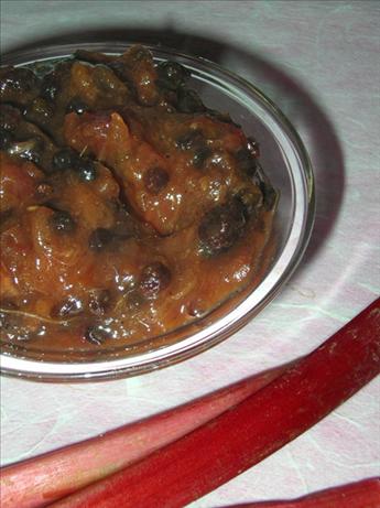 Rhubarb-Raisin Chutney. Photo by justcallmetoni