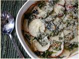Spinach and Potatoes Au Gratin