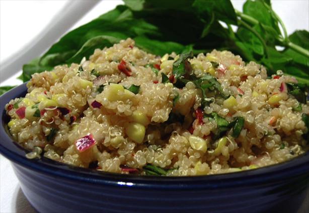 Quinoa Corn Salad. Photo by justcallmetoni