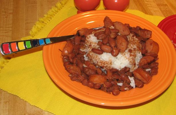 Very Slow Cooking Red Beans and Rice. Photo by cajunhippiegirl