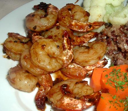 Spicy Volcano Shrimp. Photo by Bergy