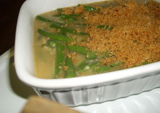 Holiday Garlic-Lemon Green Beans With Bread Crumbs. Photo by Karen Elizabeth
