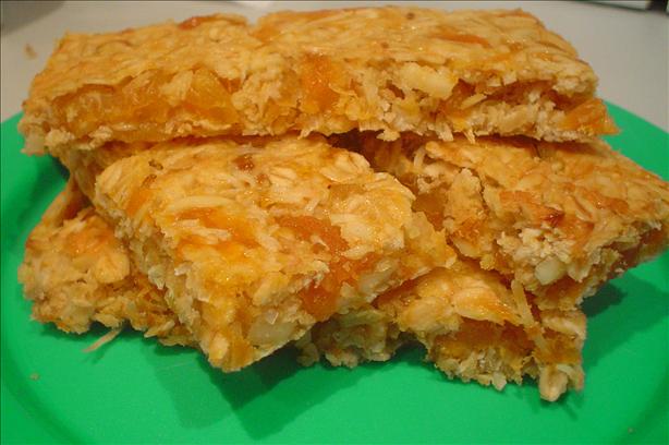 Apricot, Coconut and Almond Bars. Photo by Stardustannie