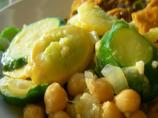 Saut&eacute;ed Zucchini & Chickpeas