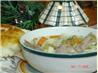 Lazy Slow Cooker Creamy Chicken Noodle Soup