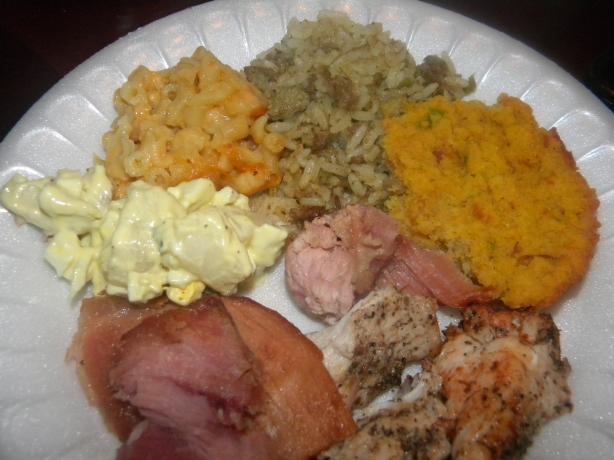 Cajun Cornbread Stuffing. Photo by LizDaCook