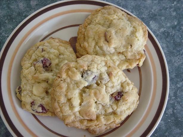 Oatmeal Cranberry Almond White Chocolate Chip Cookies. Photo by Chef #255072