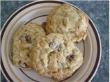 Oatmeal Cranberry Almond White Chocolate Chip Cookies