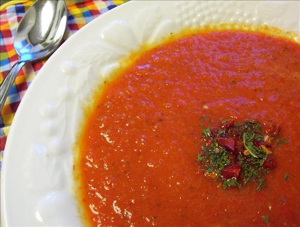 Tomato and Roasted Red Pepper Soup. Photo by * Pamela *