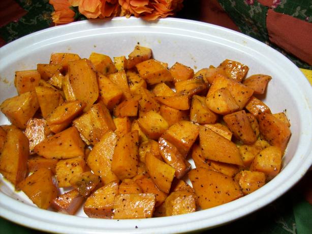 Oven Roasted Honey-Glazed Sweet Potatoes. Photo by Chef shapeweaver &copy;