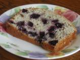 Blueberry Bread With White Chocolate Icing