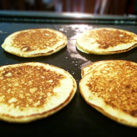 Tender Whole Wheat Yogurt Pancakes. Photo by Sccuddlers