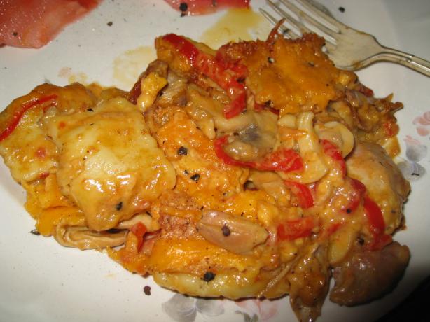 Alfredo Ravioli Bake. Photo by KellyMae