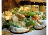 Chicken Pot Pie on Biscuits