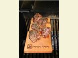 Lamb Chops in a Red Wine Olive Marinade. Photo by LizzieBug
