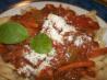 Italian Tomato Sausage Ragu With Penne. Recipe by Kittencalskitchen