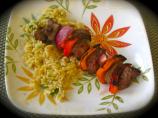 Beef Kabobs & Parmesan Orzo