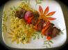 Beef Kabobs & Parmesan Orzo