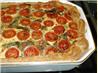 Tomato, Spinach and Spring Onion Pie