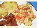 Cheddar Tomato Eggs