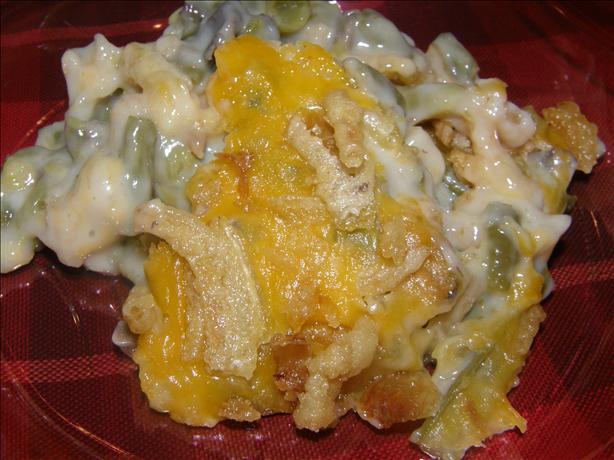 Cheesy Green Bean Casserole. Photo by mydesigirl