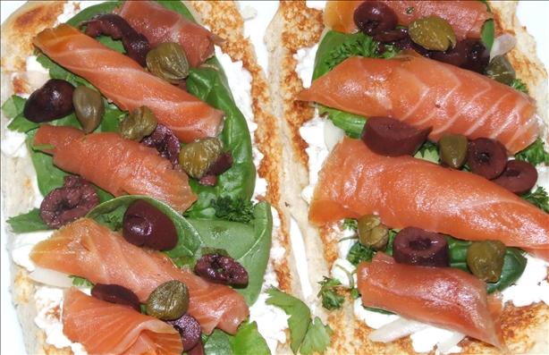Smoked Salmon Pizza. Photo by Peter J