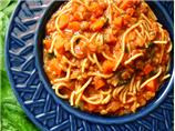 Italian Spaghetti Soup With Garlic