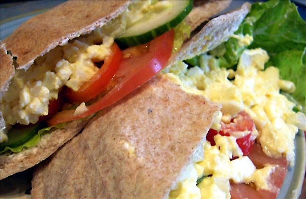 Egg Salad Pita. Photo by Derf