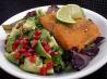 Salmon With Pomegranate-Avocado Salsa. Recipe by AnnieCan