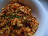 Spicy Pasta With Tomato & Bacon Sauce. Recipe by Mom2Rose