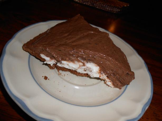 Easy Chocolate Cream Cheese Layer Pie. Photo by linguinelisa